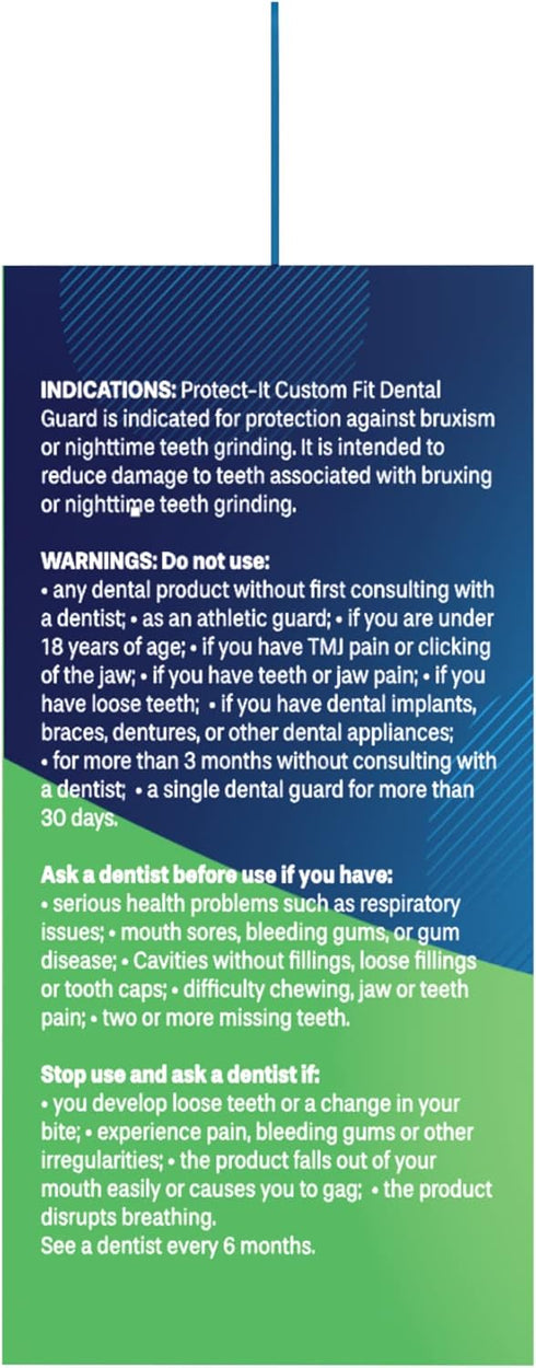 Dentemp Protect-It Custom Fit Grinding Mouth Guard 8 Pack for Grinding Teeth at Night - Night Guards for Teeth Grinding & Sleep...