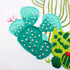 Highkick Embroidery Starter Kits for Adults Beginners with Stamped Pattern, Embroidery Floss + Needles + Hoop, Cactus Series, 3 Pack...
