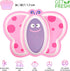 GET FRESH Bamboo Kids Divided Plates Butterfly Sectioned Bamboo Fibre Toddler Plates with 3 Compartments...