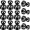12Pack Fridge Magnets Small Refrigerator Magnets Strong Magnets for Whiteboard Dry Erase Board Map Kitchen Office Adult Neodymium......