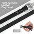 Leather Dog Leash, 5 ft x 1/2 inch Lightweight Thick Soft Leather Dog Leash, 360 Swivel No Tangle Walking Leash for Large, Medium and Small Dogs T...