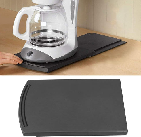Coffee Maker Roller Tray,Kitchen Appliance Rolling Counter Large Black Kueirg Keurig Whitestorage Organization,Sliding Coffee Maker Tray Mat Count...