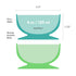 ChooMee Baby Suction Bowls & FlexiDip Learning Utensil Set, 4 CT Small, Aqua Green...