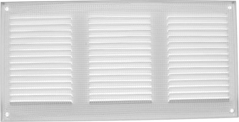 Vent Systems 12'' x 6'' Inch White Air Vent Cover Metal Air Return Grill with Built in Pest Guard Screen HVAC Vent Cover for Home Improvement Vent...