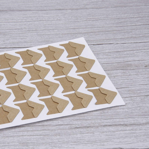 Sunmns 15 Sheets Photo Corners Stickers, Picture Films Self Adhesive Corner for DIY Scrapbook Album...