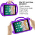 LTROP Kids Case for iPad 5th/6th Generation (2017/2018) & Air 2, Shoulder Strap Handle Stand Shockproof Bumper Cute Kid Case for iPad 9.7 Inch, Pu...