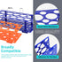3 Pack Test Tube Rack Centrifuge Tube Holder for 10ml/15ml/50ml, Detachable Plastic Stand 128 Well...