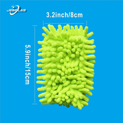 JEBBLAS Reusable Duster Refill Microfiber Duster Head for Name Brand Handle, 360 Heavy Duty Dusters Refills, Green, 4 Pack(Handle is Not Included)...