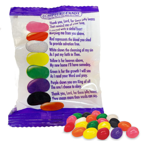 Scripture Candy, The Jelly Bean Prayer Spring Themed Bag, 17 Count (Net wt. 8.5oz (240g)...
