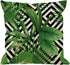 HGOD DESIGNS Palm Pillow Case, Summer Exotic Jungle Plant Tropical Palm Leaves on The Geometric Cotton Linen Cushion Cover Square Standard Home De...