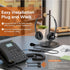 Lightweight Wired RJ9 Telephone Headphone Call Center Headset, Corded Deskphone Headset Compatible with Yealink T26 T31 T33 T42 T46 T48 T53 T54 et...