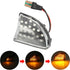 X AUTOHAUX 1 Pair Car Markers Accessories Side Marker Lights Turn Signal Light Assembly 4519067700C40A A4519067700C40A for Smart Fortwo 2008-2016 ...