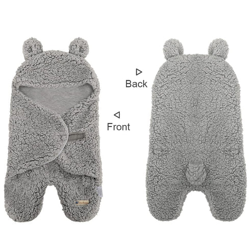 BlueSnail Newborn Receiving Blanket Baby Sleeping Wrap Swaddle(0-3M, 8-13lbs,Light Gray)...