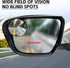 2PCS Car Blind Spot Mirror, Car 2-in-1 Rearview Blind Spot Mirror Rain Eyebrow, Side Mirror Rain Guard, Adjustable Expanded View Reversing Mirror,...