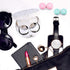 Contact Lens Case Portable Travel Box with Mirror Tweezers Remover Tool Solution Bottle...