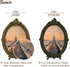 Sunlit Vintage Picture Frame 5x7 Inch, Oval Antique Photo Frames with Glass Front, Luxury Photo Display, Tabletop Wall Hanging, Gift Ideas, Brown...