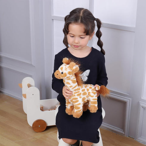 Apricot Lamb Toys Plush Brown Grassland Giraffe Stuffed Animal Soft Cuddly Perfect for Child (Brown Giraffe,12 Inches)...