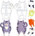 Chonky Kitty Cookie Cutter Set - 2 Pieces - Large 4" Size - Front and Back Cat Butt Cookie Cutters - Baking Supplies - Fondant - Candy - Sandwich ...