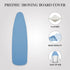 Ironing Board Cover and Pad | 100% Cotton Cover with Padding Standard Size with Aluminum Coating | Heat-Reflective Ironing Board with Elastic Edge...