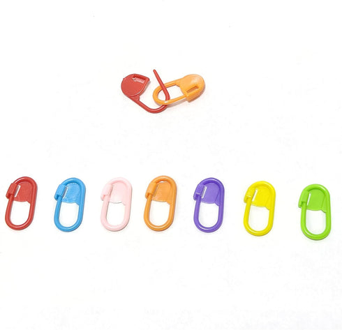 60Pcs Colorful Knitting Markers Crochet Clips Crochet Pins Bulk Stitch Markers Locking Stitch Knitting Place Markers DIY Craft Plastic Safety Pins...