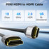 HDMI to Mini HDMI Cable 4 FT, High Speed HDMI to Mini HDMI Cable, Bi-Directional 2.0 Cord, 4K@60Hz, Compatible with Camera, Camcorder, Tablet and ...