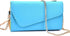 Clutch Wallet with Wristlet and Crossbody Strap for Smartphones or Phablets up to 5.7 Inch - Carrying Case - Frustration-Free Packaging - Light Bl...