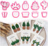KEOKER Clay Cutters for Polymer Clay Jewelry, Cactus Polymer Clay Cutters for Earrings jewelry Making, 10 Shapes Potted Plant Clay Earrings Cutter...