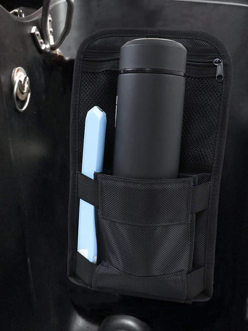 AUFER Motorcycle Internal Saddlebags Lid Organizer Bags Hard Bags Saddle Bag Small Tools Storage Pouch Compatible With For VRSC Softail Touring Sp...