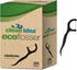 EcoFlosser 300 Picks - Charcoal Dental Floss Picks for Teeth Cleaning - Biodegradable Floss Picks - Dental Floss Picks - Plant Based - Vegan - Sus...
