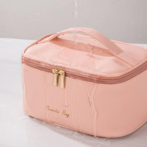 KITENROM Preppy Makeup Bag Small Cosmetic Bags for Women Little Pouch Toiletry Organizer Case(Root Pink)...