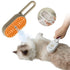 Spray Pet Grooming Brush for Dogs & Cats, 3-in-1 Design: Hair Remover, Cleaning Brush and Massaging Brush (Khaqi)...