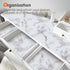 Shelf and Drawer Liner for Kitchen Cabinet Non Adhesive Fridge Liner Washable Reusable Easy to Clean Strong Grip Liner for Cabinets, Dresser, Cupb...