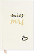 Kate Spade New York Bridal Journal Notebook, 8.25" x 5.25" Hardcover Journal with 200 Lined Pages, Miss to Mrs....