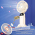Portable Fan, Mini Handheld Personal Fan 4000mAh Rechargeable Battery Operated Desk Fan with Base, LED Display,5 Speeds Cooling Fan for Travel Cam...