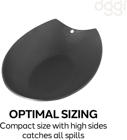 Oggi Spooner Stainless Steel Spoon Rest- Holds Kitchen Utensils for Mess Free Cooking, Great Spoon Rest for Kitchen Counter,Kitchen Accessories, U...