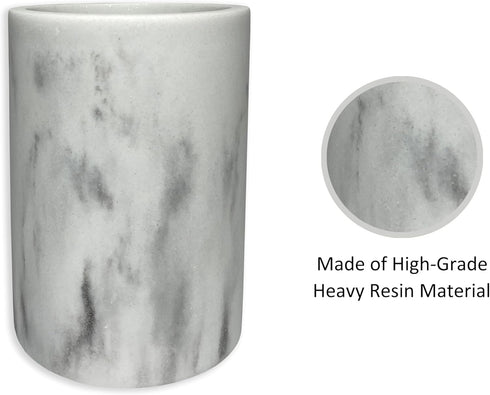 Santorini Resin Bathroom Tumbler - Decorative Toothbrush Holder Cup for Bathroom Vanity Organizer and Countertop Decor...