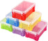 6 Pcs Mini Plastic Boxes, Small Clear Storage Containers with Locking Lids, Clear Plastic Organizers for Crafts, Stationery, Jewelry, Sewing, Mult...