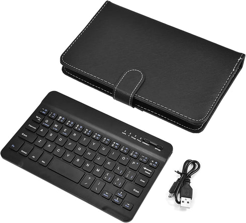 Wireless Bluetooth Keyboard for Phone, Mini Portable Bluetooth Keyboard with A Protective Case Foldable Keyboard for Width of 6 9.5cm Bluetooth Ce...