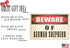 Rogue River Tactical Beware of German Shepherd Dog Metal Tin Sign Yard Outdoor Warning Fence Sign Large 12x8...