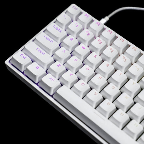 YMDK Double Shot 108 Dyed PBT Shine Through OEM Profile Keycap Rainbow Carbon Sunset Backlit Keycaps for MX Switches Mechanical Keyboard?Only Keyc...