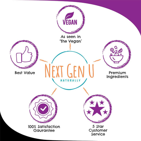 Next Gen U Super Berry Powder 150g, Immune Support Food Supplement, Superfood Berries Smoothie Mix for Shakes, Detox & Healthy Boost for Juice Bev...