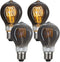 A19 Vintage Edison Filament Light Bulb, Warm White Antique Flexible Spiral LED Filament Light Bulb, E26 Base Smoky Grey Glass Finishing, Dimmable ...