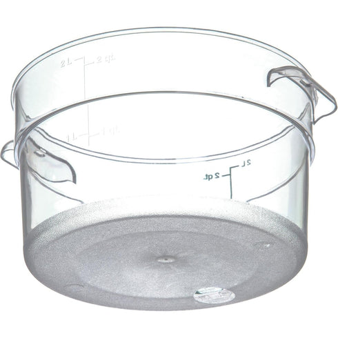 Carlisle FoodService Products Storplus Round Food Storage Container with Stackable Design for Catering, Buffets, Restaurants, Polycarbonate (Pc), ...