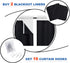 NICETOWN Door Curtains for Doorway, Black Out Curtain Liners for Drapes, Noise Reducing Light Blocking Blackout Liners for 84 inch Curtains (Set o...