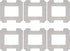 6 Pack Washable Mop Cloths Cleaning Rag for Ecovacs WINBOT W1 / W1 Pro Window Cleaner Robot Accessories...