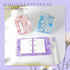 4 Sets Mini Transparent 3 Ring Binder Covers with Daisy Pattern Binder Inner Paper and Pockets Clear Soft PVC Notebook Loose Leaf Binder with Snap...
