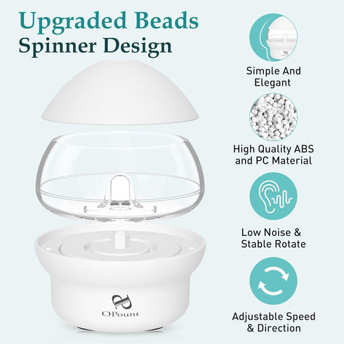 PP OPOUNT Electric| Clay| Seed Bead Spinner with 3171 PCS Jewelry Beads Set, Fast Beading Bead Spinner Machine for Jewelry Making (Patent Product)...