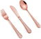 LIANYU 12-Piece Kids Copper Silverware Set, Stainless Steel Toddler Utensils, Hammered Metal Preschooler Flatware Cutlery Set, Children Tableware ...