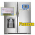 Fridge Freezer Thermometer Max/Min Memory LXSZRPH High & Low Temperature Alarms Settings with LED Indicator Digital Refrigeration Thermometer with...