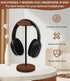 Headphone Holder Stand for Desk, Wood and Metal Headset Hanger Mount Hook Gaming Holder Desktop Earphone Artful Functional Craftsmanship Stand for...
